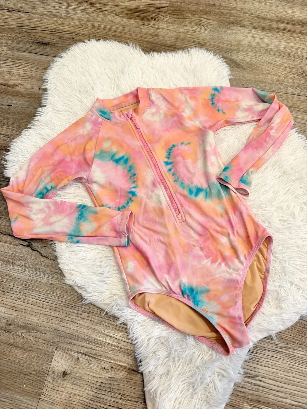 Crewcuts Rashguard Swimsuit Tie Dye 10 Bathing Suit